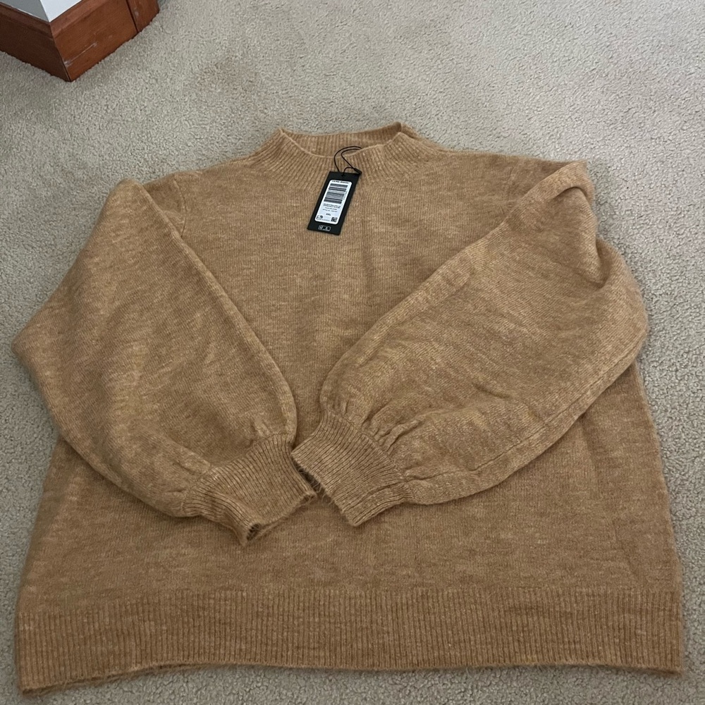 Vero Moda Tan Mockneck Sweater